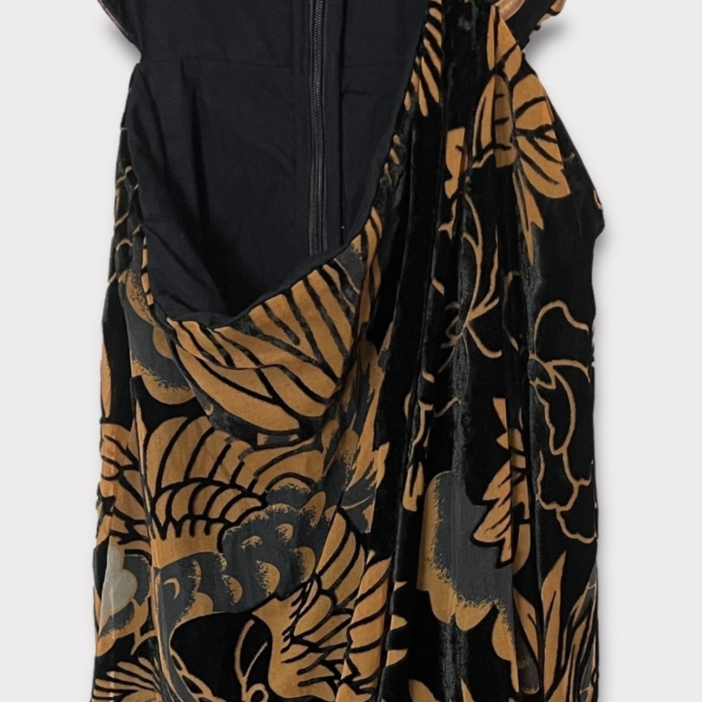 Anthropologie Let‎ Me Be Burnout Velvet Cutout Maxi Dress NWT - Picture 7 of 12